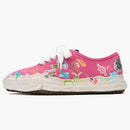 Maison Mihara Yasuhiro Baker OG Sole Canvas Low Tryckt klistermärke rosa