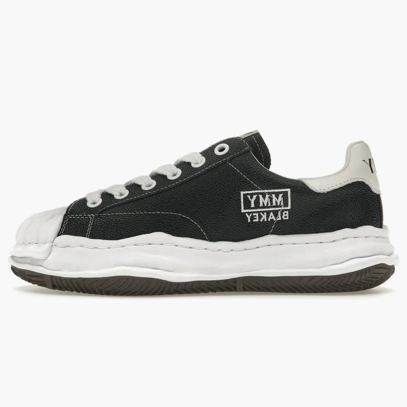 Maison Mihara Yasuhiro Blakey Og Delissed Leather Low Černý