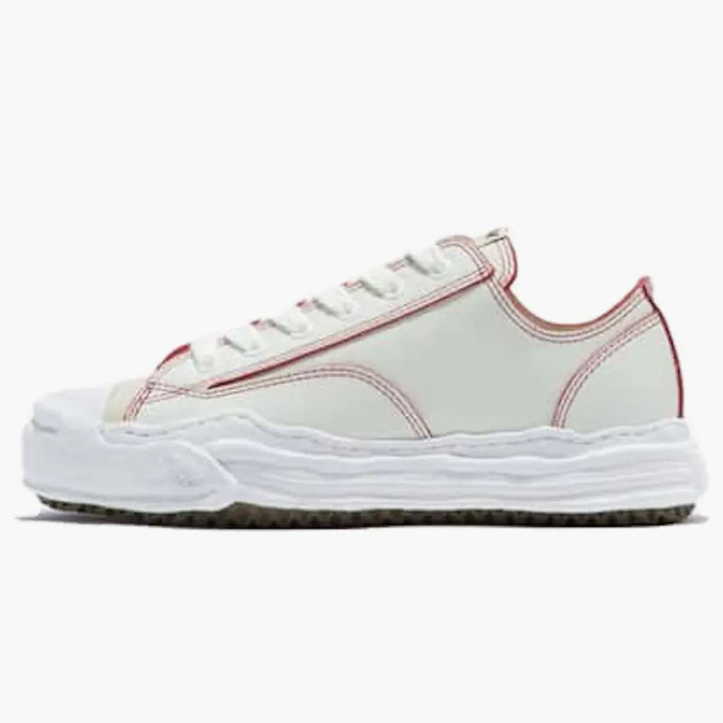 Maison Mihara Yasuhiro Hank OG Sole Red Line Leather Low Biały