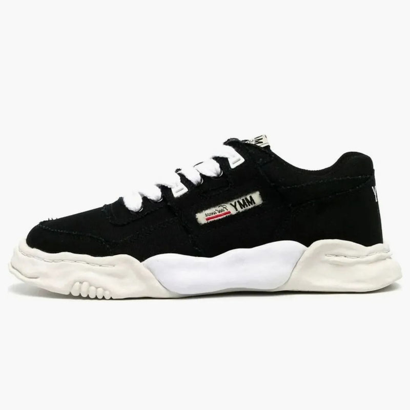 Maison Mihara Yasuhiro Parker Og Sole Cow Canvas Low Black