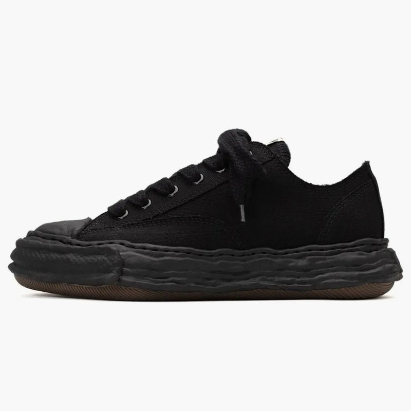 Maison Mihara Yasuhiro Peterson 23 Og Sole Canvas Low Black Black