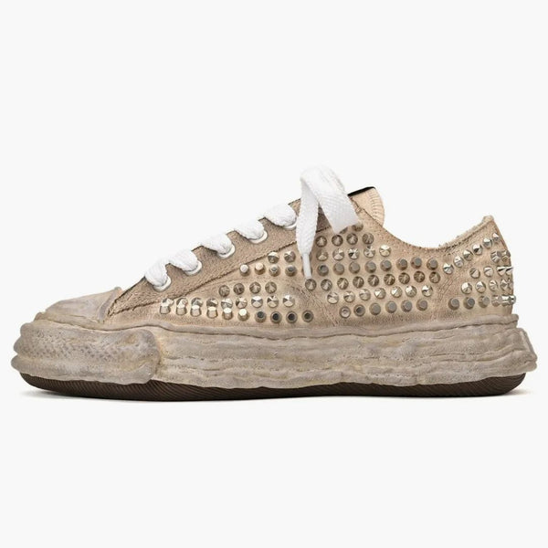 Maison Mihara Yasuhiro Peterson 23 OG Sole Studded Canvas Low Biały