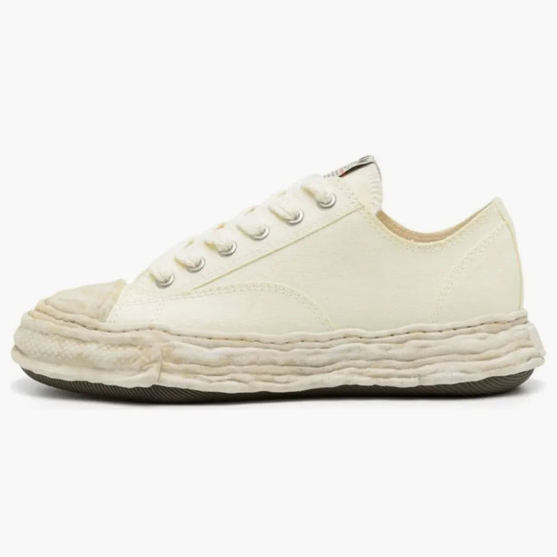 Maison Mihara Yasuhiro Peterson 23 OG Sole Canvas Low Garment Dyed White