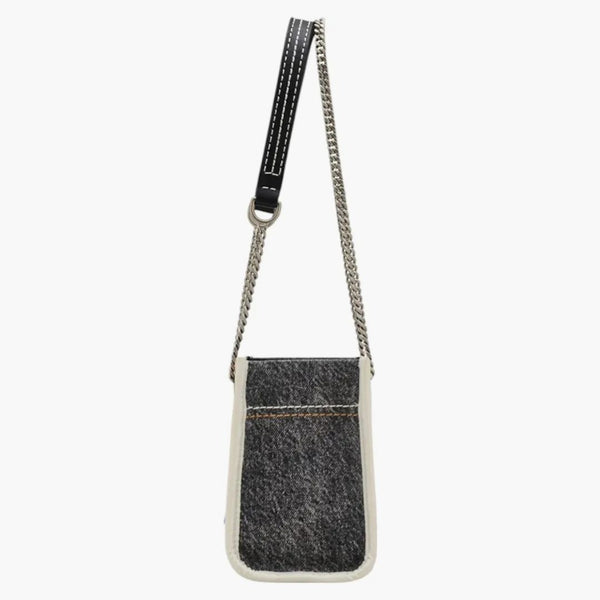 Marc Jacobs The Denim Chain Crossbody Dead Black Water