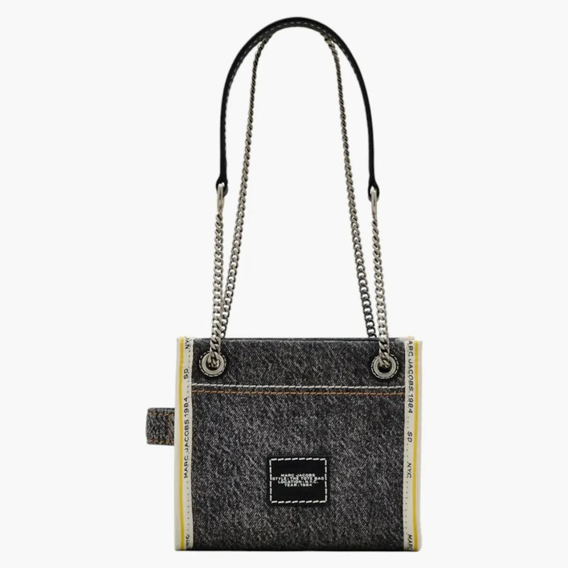 Marc Jacobs The Denim Chain Crossbody Dead Black Water