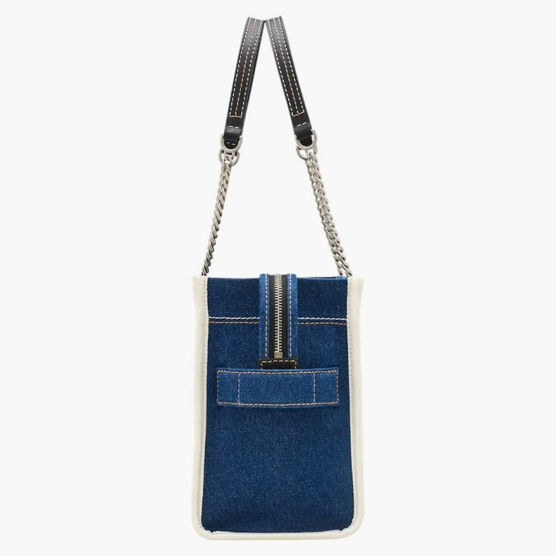 Marc Jacobs Džínovina řetězového média Tote Dark Wash