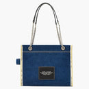 Marc Jacobs The Denim Chain Medium Tote Dark Wash