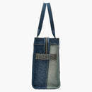 Marc Jacobs The Large Deconstructed Denim Tote Indigo Multi