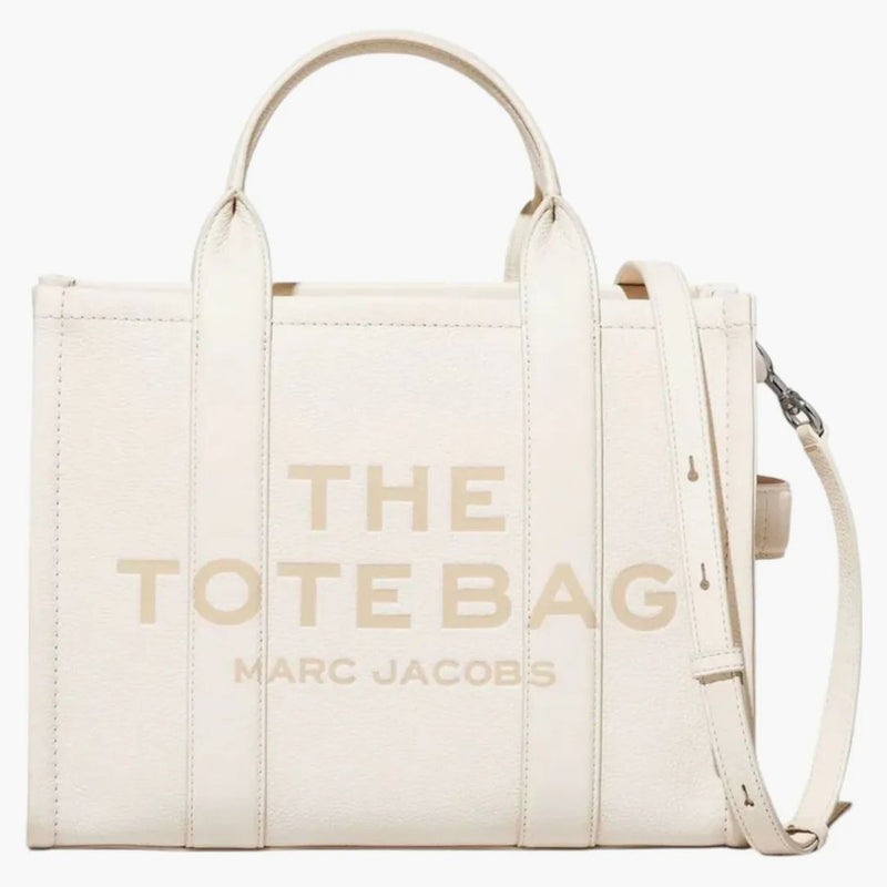 Marc jacobs il cotone tote medio in pelle/sil