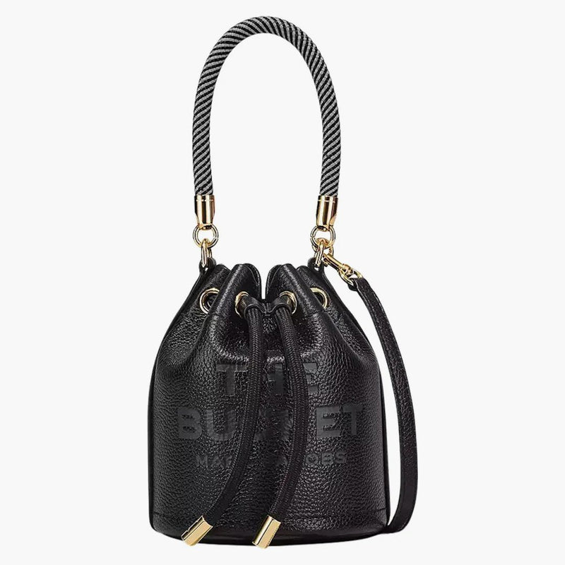 Marc jacobs la borsa per micro bucket in pelle nera