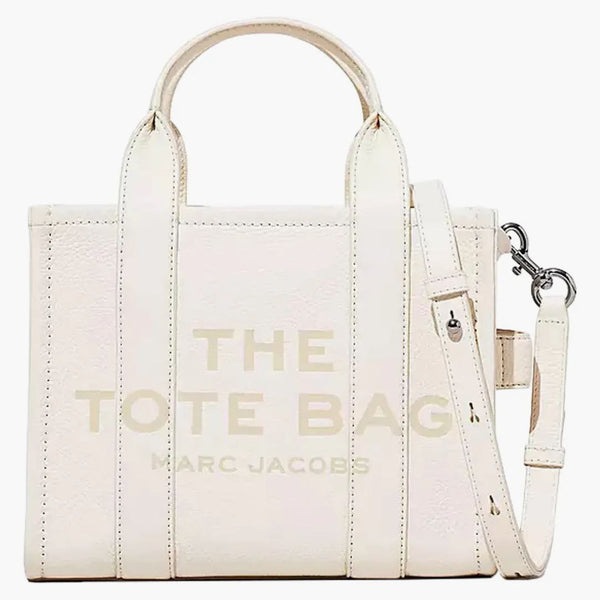 Marc Jacobs Kožená malá mrtvá taška bavlna/stříbro