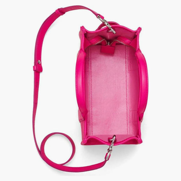Marc jacobs la pelle di cuoio rosa caldo