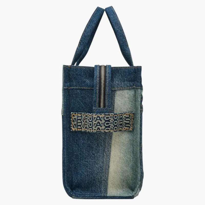 Marc Jacobs Střední dekonstruovaný džínovina Dead Indigo Multi
