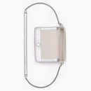 Marc Jacobs The Metallic Leather Chain Mini Shoulder Bag Silver