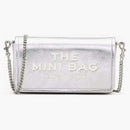 Marc Jacobs The Metallic Leather Chain Mini Shoulder Bag Silver