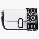 Marc Jacobs el mini bolso de hombro negro/blanco