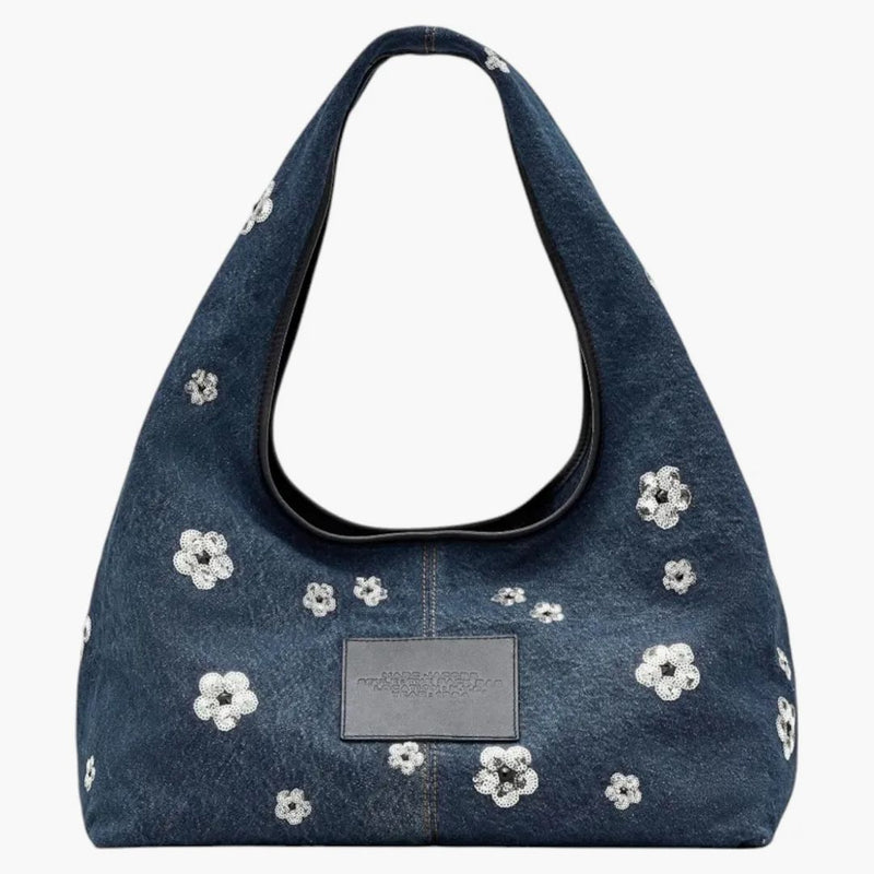 Marc Jacobs The Frequin Daisy Denim Sack Bag Vintage Indigo