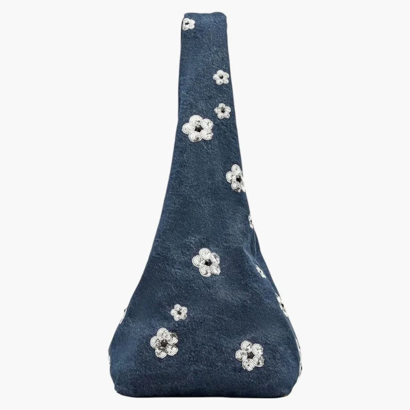 Marc Jacobs The Frequin Daisy Denim Sack Bag Vintage Indigo