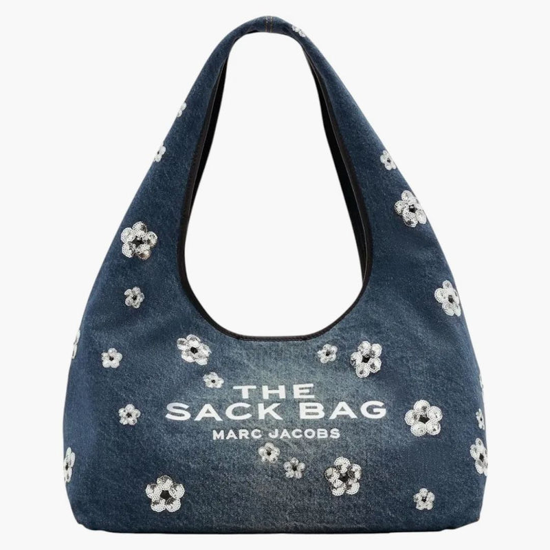 Marc Jacobs The Frequin Daisy Denim Sack Bag Vintage Indigo
