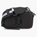Marc Jacobs La instantánea Glitter Shoulder Bag Black