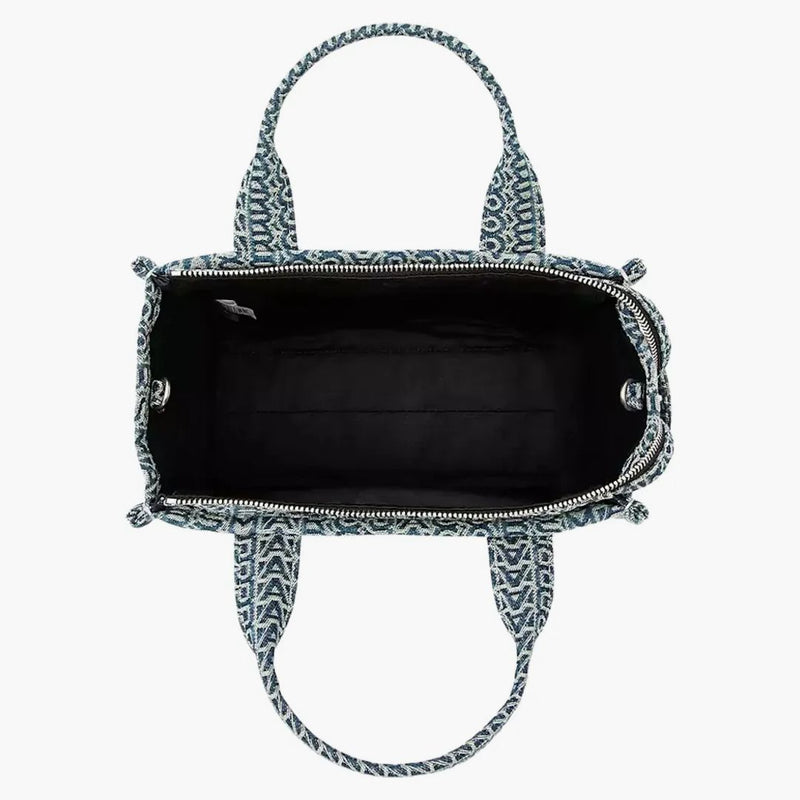 Marc Jacobs The Washed Monogram Denim Small Bag Denim