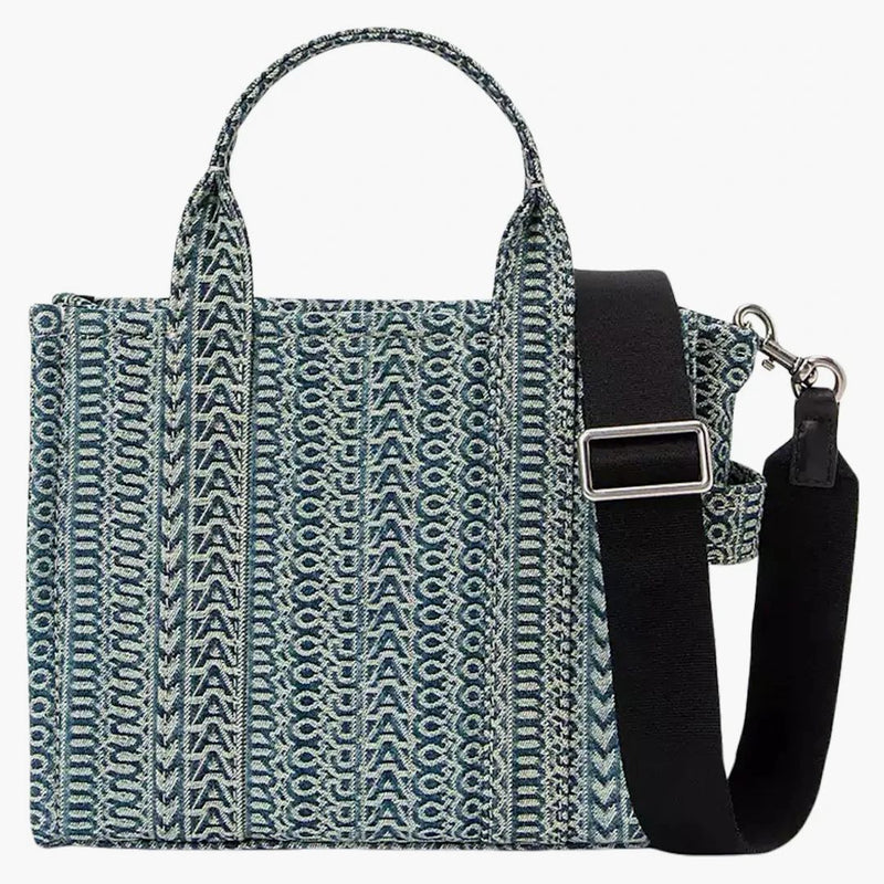 Marc Jacobs The Washed Monogram Denim Small Bag Denim