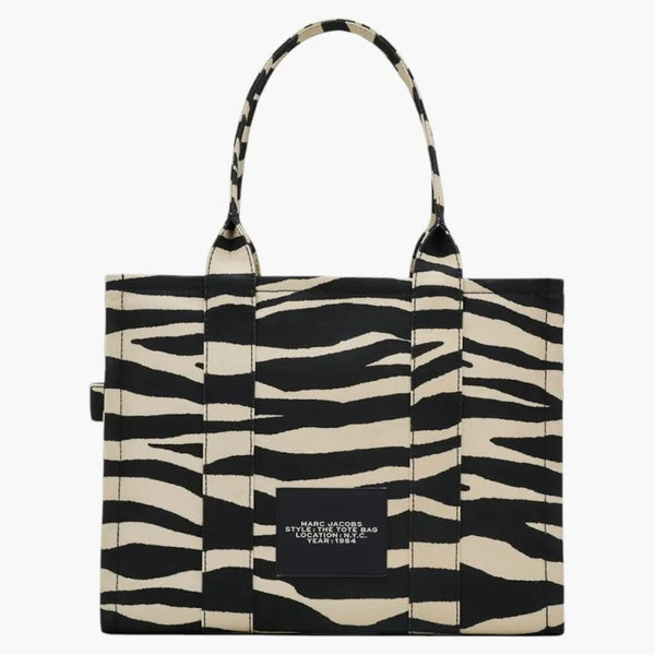Marc Jacobs Zebra Canvas Velká mrtvá černá/bílá