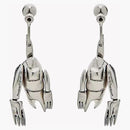 Marc Jacobs x Futura Pointman Náušnice stříbrná mosaz