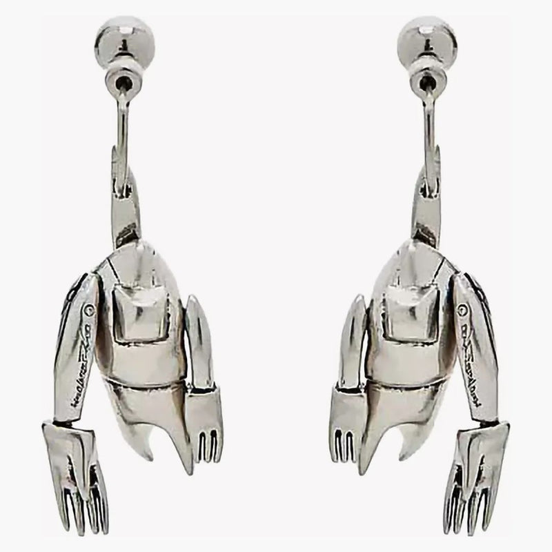 Marc Jacobs x Futura Pointman Orecchini in ottone argento