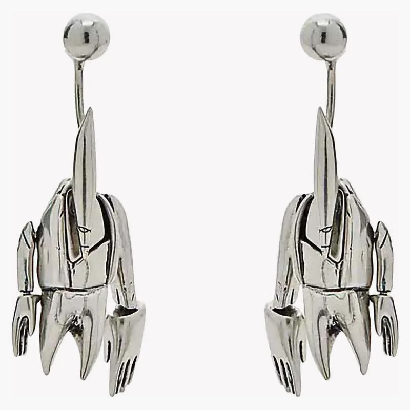 Marc Jacobs x Futura Pointman Orecchini in ottone argento