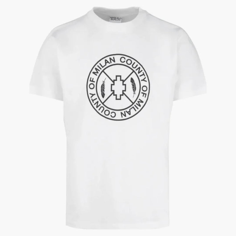Marcelo Burlon Skate Cross Graphic T-Shirt White