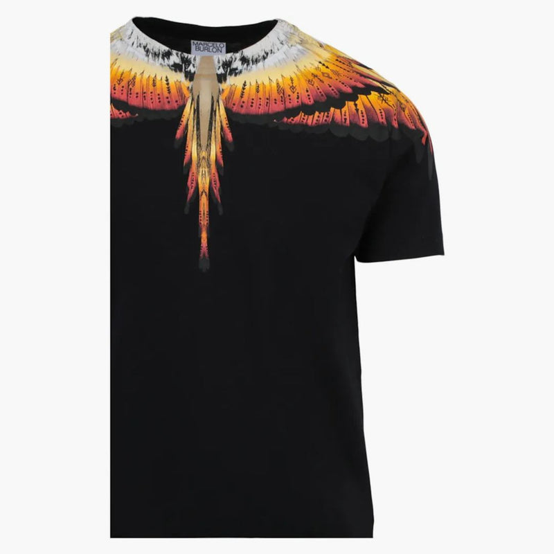 Marcelo Burlon Solfolk Wings Graphic tričko černé