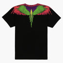 Marcelo Burlon Wing T-Shirt Black Green Pink