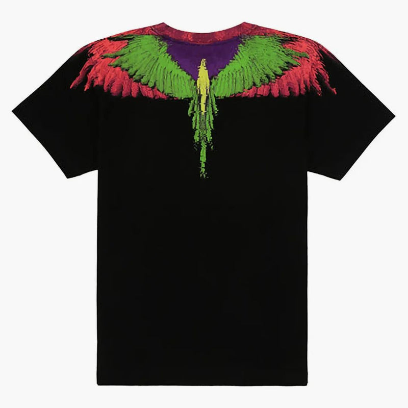 Marcelo Burlon Wing T-shirt Black Green Pink