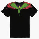 Marcelo Burlon Wing T-Shirt Black Green Pink