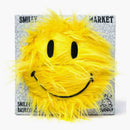 Market Smiley Shaggy Plush Basketball Yellow
