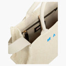 Marni Borsa dead piccola in Tessuto Effetto Rafia Bianca