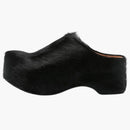 Marni Hair Talfskin Chunky Clog Black (dámské)
