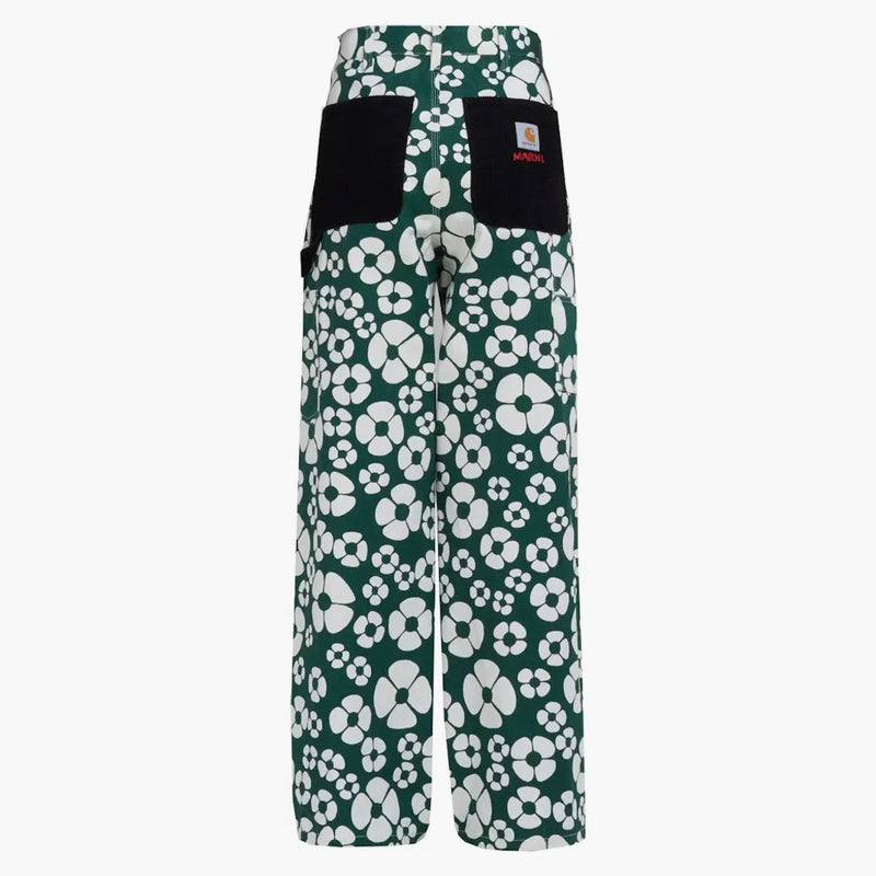 Marni x Carhartt Canvas Pants Green Floral
