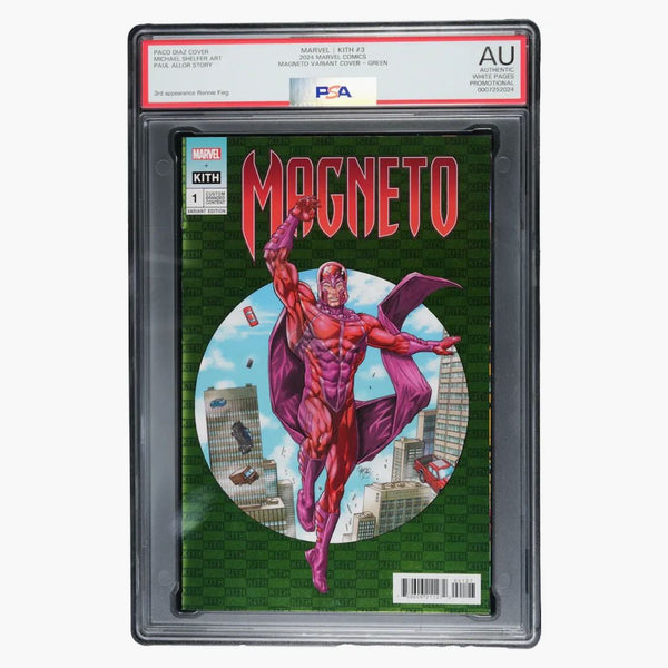 Marvel Kith #3 Magneto Variant Cover Green Comic (PSA Graded AU)