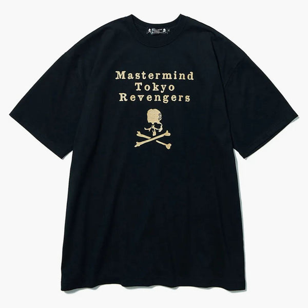 Mastermind x Tokyo Revengers Circle Logo T-shirt Black Gold