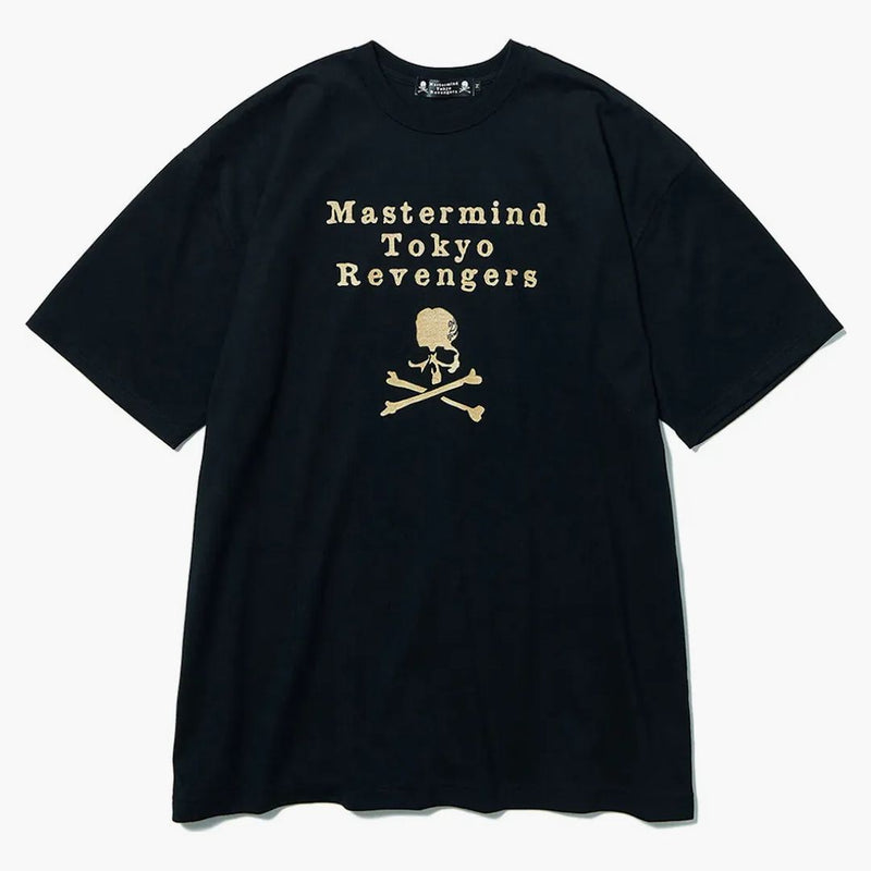 Mastermind x Tokyo Revengers Circle Logo T-shirt Black Gold
