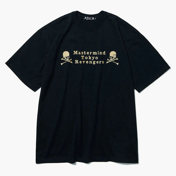 Mastermind x Tokyo Revengers Logo T-shirt Black Gold