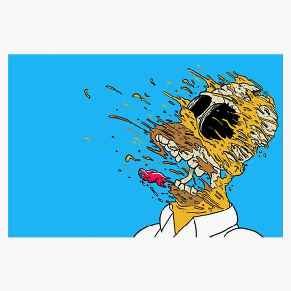 Matt Gondek Deconstructed Homer Print (signed, Open Edition) Blue