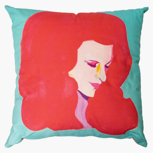 Medicom Mle Saiko Otake Mannequin Head Aqua Square Cushion Blue