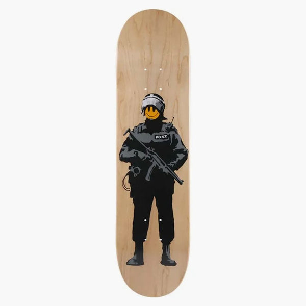 Medicom Sync. X Bansky Brandalism "Riot Cop" Skateboard Deck