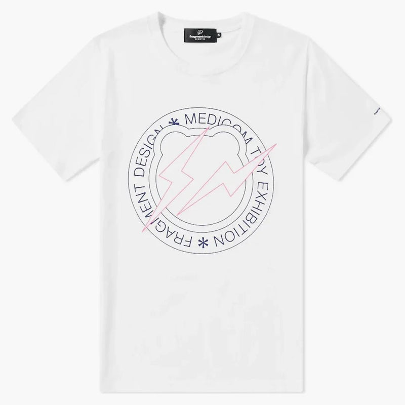 Medicom X Fragment Design Men Circle Logo Bearbrick Tee White
