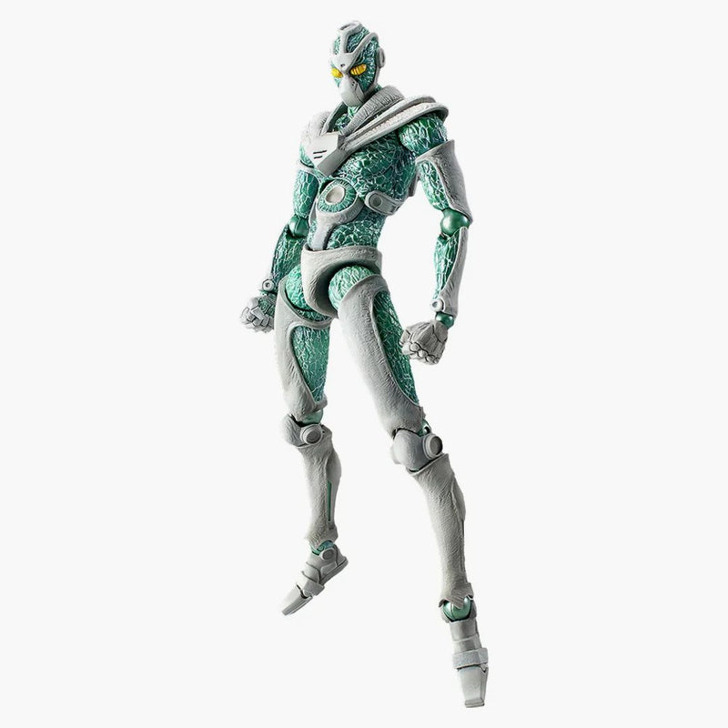 Medicom Super Action Statue Jojo's Bizarre Adventure Part 3 Stardust Crusaders Hierophant Chozokado Action Figure Green