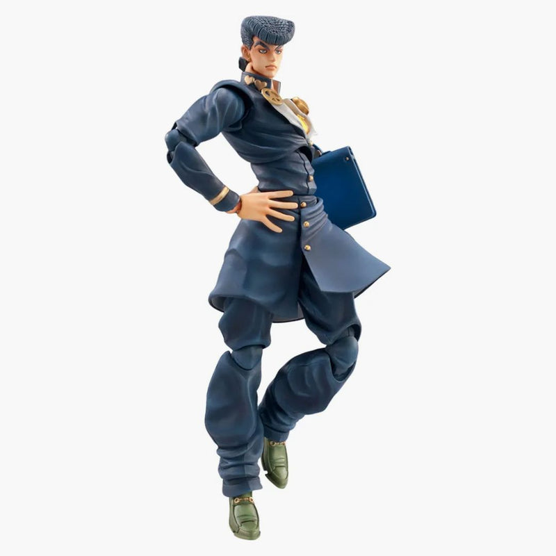 Medicom Super Action Statue Jojo's Bizarre Adventure Part 4 Diamond is Unbreakable Josuke Higashikata Chozokado Re-Run Action Figure Blue
