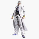 Medicom Super Action Statue de Jojo's Bizarre Adventure Parte 4 Diamond es inquebrantable Jotaro Kujo Chozokado Re-Run Action Figura White